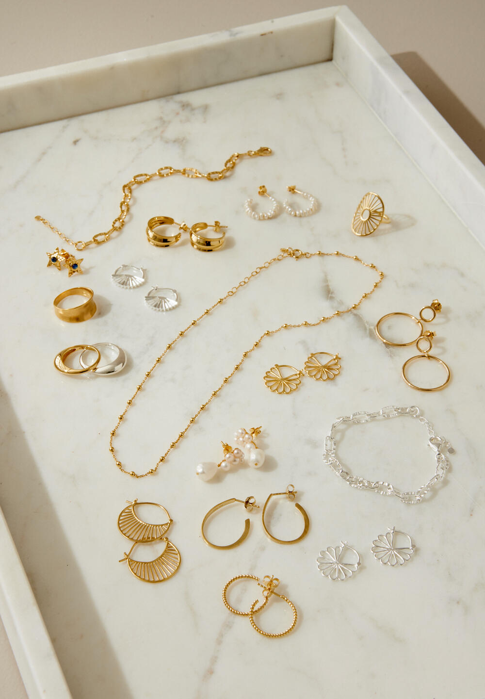 Daylight øreringe - Forgyldt